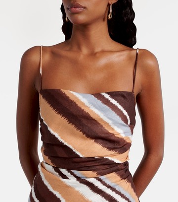 Faithfull Maryse striped linen minidress