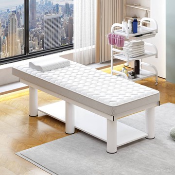 開立統編 優質品質 美容床 實木乳膠床墊 美容院專用床 艾灸床 紋繡推拿床 按摩理療埰耳SPA床