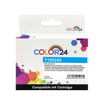 Color24 for Epson 藍色 NO.73N/T105250 相容墨水匣 適用C79 / C90 / C110 / T20 / T21 / CX3900 / CX4900