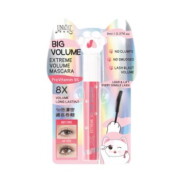 【UNICAT 變臉貓】即期良品 2026.10.25 超濃密卷翹睫毛膏 8ml