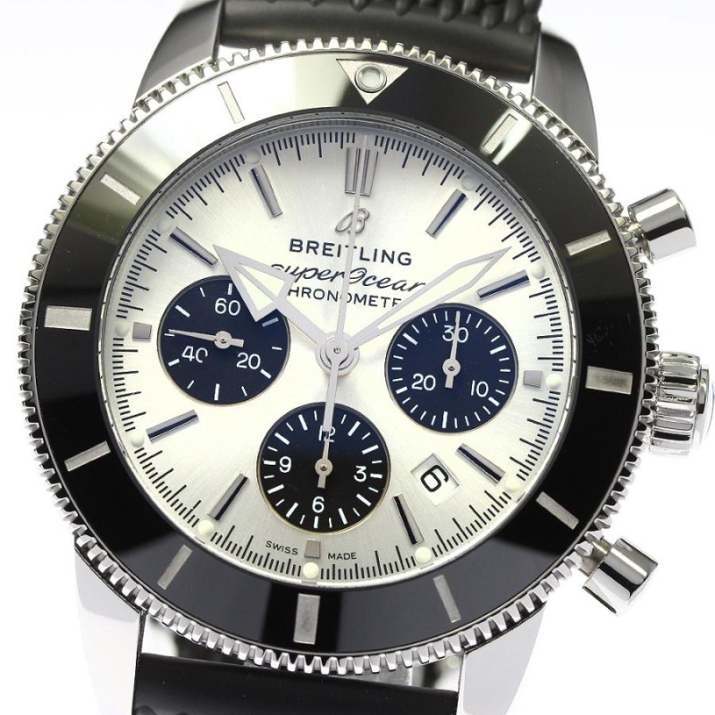 ブライトリング BREITLING AB0162 スーパーオーシャン ヘリテージ B01 クロノグラフ 自動巻き メンズ 美品  内箱・保証書付き_739672 | LINEショッピング