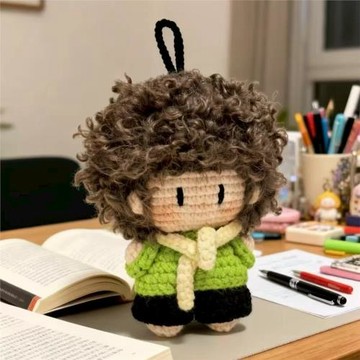 手工編織王一博同款玩偶diy材料包掛件毛線鉤針自制鑰匙扣送禮物