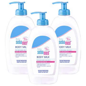 sebamed 施巴 台灣公司貨 嬰兒舒敏乳液  400ml  3瓶