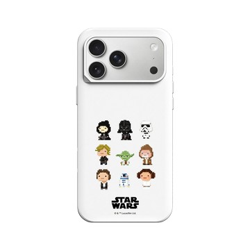 iPhone 17 Pro Max SolidX 白 - 迪士尼-星際大戰 Star Wars - 星際大戰 – Q版角色混合