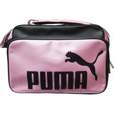 エナメルショルダーバッグM ピンクレディー×ブラック 【PUMA