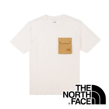 【THE NORTH FACE 美國】男 圓領短袖棉T恤『白麻』NF0A7QUS 戶外 登山 時尚 休閒 上衣 短袖