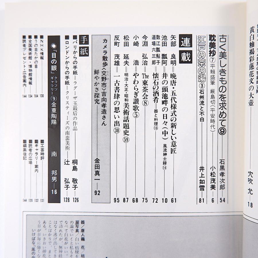 目の眼 1985年9月号「ここまで来た日本のジュエリー そして、明日は？」現代工芸 装身具の歴史的展開 湧永ユキオ 藤野まゆみ