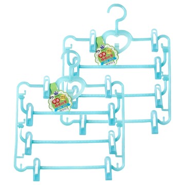 名仕 果凍褲裙的家 晾曬架 8夾 Set  37 x 32cm  藍色
