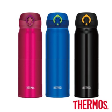 【THERMOS膳魔師】不鏽鋼超輕量彈蓋真空保溫瓶600ml(JNL-603)