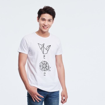 小王子 短袖 蜜桃棉 男T 純白