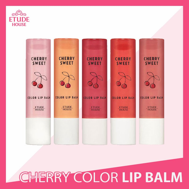 Etude House エチュードハウス Cherry Sweet Color Lip Balm 正規品 チェリースイート カラーリップバーム 潤い しっとりなめらか 血色感 ナチュラル 通販 Lineポイント最大get Lineショッピング