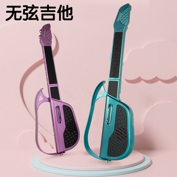 🎸高顏值四色🟡無弦吉他 智能電吉他 自動伴奏 彈唱神器 初學者福音 免調音 便攜式 電吉他 音樂創作 居家練習 兒童玩具