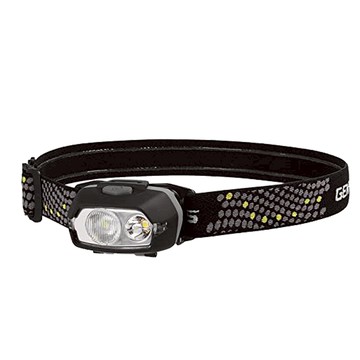 GENTOS 廣域頭燈 附暖黃光 300流明 IP67 VA-05D  黑色  1個