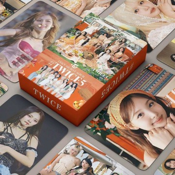 偶像周邊✨高CP值 TWICE專輯小卡自印TWICE5周邊林娜璉周子瑜LOMO卡應援收藏卡 閨蜜禮物 交換禮物