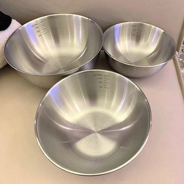 🔥臺灣出🔥【拍一發三】不鏽鋼料理盆碗打蛋沙拉涼拌水果泡麪煮麪和麪盆家用