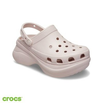 Crocs卡駱馳 (中性鞋) Bae復古厚底洞洞鞋 Clog克駱格 女鞋-石英粉色 206302-6UR