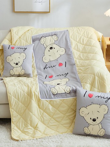 簡約歐式風抱枕被子兩用靠墊辦公室午睡汽車載內靠枕空調毯二合一