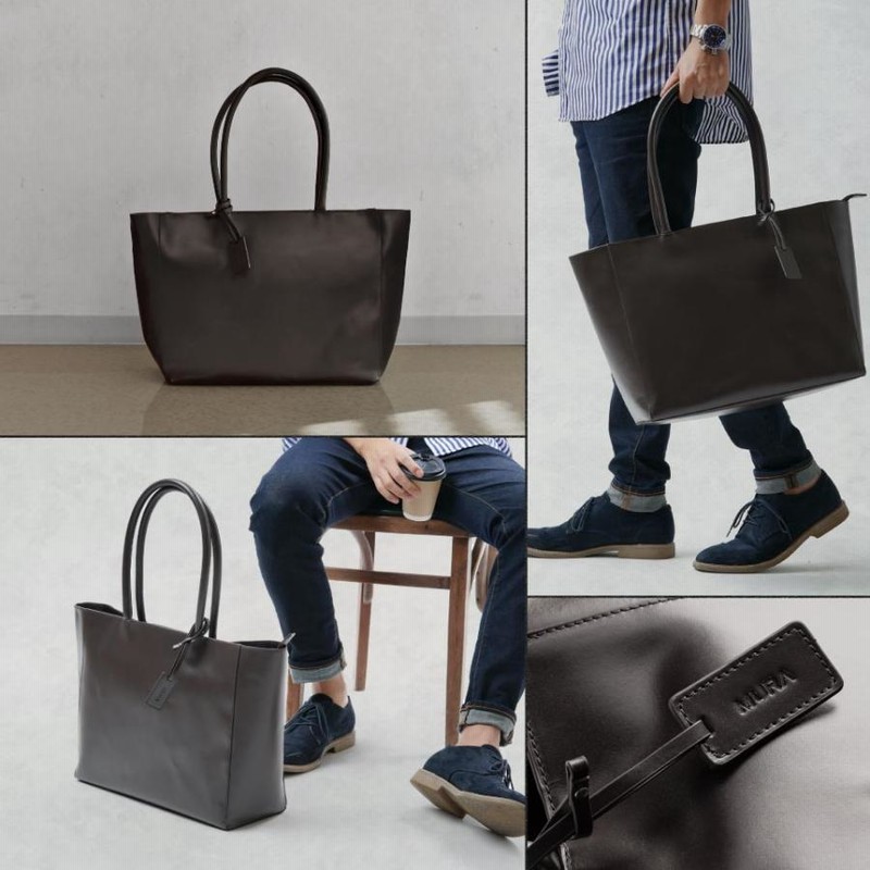 MURA ムラ　トートバッグ メンズ 本革 ブランド 大きめ ビジネス A4 MURA トートバッグ メンズ 本革 ブランド 大きめ ビジネス a4