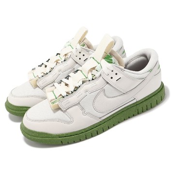 休閒鞋 Air Dunk Low Jumbo Chlorophyll 男鞋 米白 綠 葉綠素 FJ4192-001