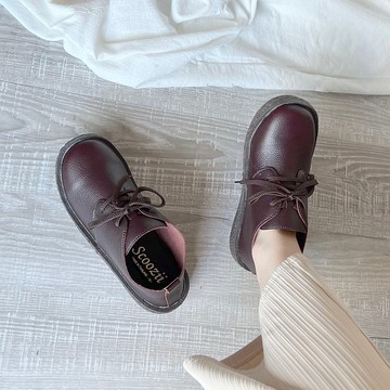 繫帶短靴女士寬鬆 4427