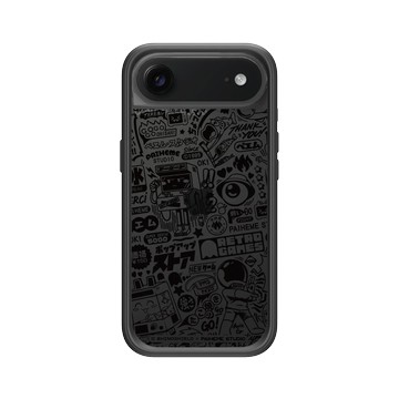 iPhone Air Mod NX -邊框背蓋組合 (相機按鈕) 黑 - Paiheme Studio - Retro Games