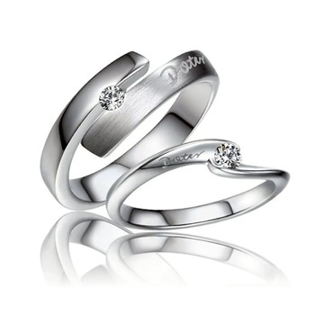 KOR 蔻兒鑽石 寵愛 結婚對戒/周年紀念對戒 鑽石戒指