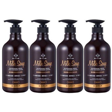 《台塑生醫》Dr’s Formula胺基酸清爽肌沐浴乳 (雪皂香氛) 800g*4入