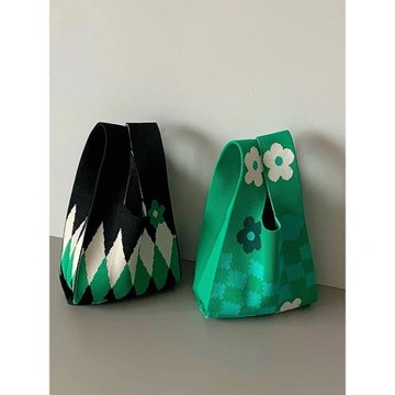 針織包包遛彎小包手提小手提袋小包包手提針織包小拎包小手提包