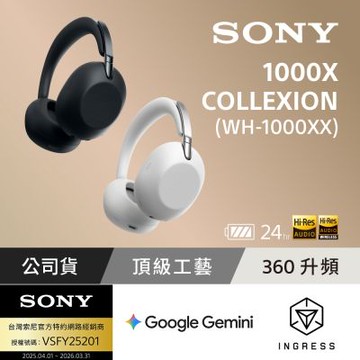 【Sony索尼】1000X THE COLLEXION 頂級無線降噪耳機 WH-1000XX (公司貨 保固 12+6個月)