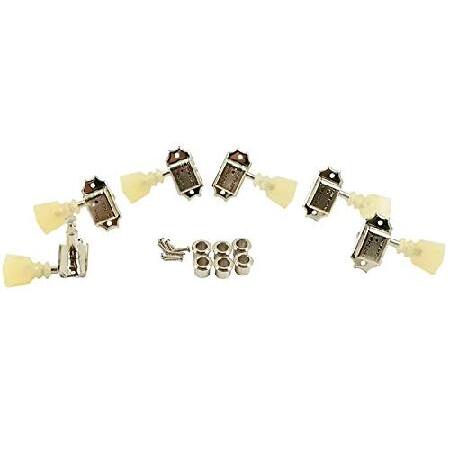 Kluson Guitar Tuning Pegs Machines Nickel Pearl Green Double Line Les Paul 並行輸入品