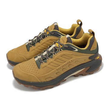 [ACS] Merrell 戶外鞋 Moab Speed 2 LTR WP 男鞋 棕 綠 防潑水 緩衝 黃金大底 登山鞋 ML038423