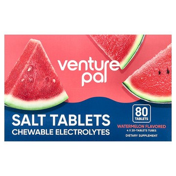 Venture Pal, 鹽片，可咀嚼電解質，西瓜味，80 片