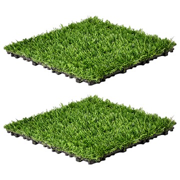 Meric Garden 仿真草皮 卡扣地板 排水踏板  30 x 30 x 3.5cm  1組  綠色