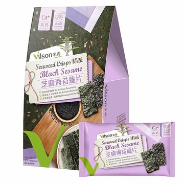 【米森 vilson】芝麻海苔脆片(18gx5包/盒)●有效日期2026.03.15