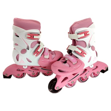 SUCCESS 成功 發光輪 伸縮溜冰鞋  XL(23~25cm)  紅色  1雙