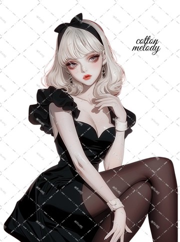 original sticker no.2298 人物貼紙 原創貼紙 原創人物貼紙 裝飾貼紙 cotton melody