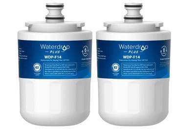 [2入裝] Waterdrop Plus WDP-F14 冰箱濾芯 NSF認證濾心 相容 Maytag UKF7003 EDR7D2_TC3