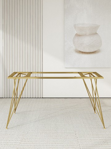 優樂悅~碳素鋼落地展示桌腳架流水臺桌支架不銹鋼餐臺桌腳茶桌會議桌支架