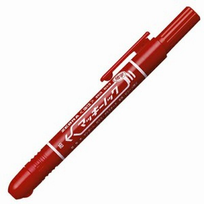 ゼブラ マッキーノック細字 P-YYSS6-R 赤