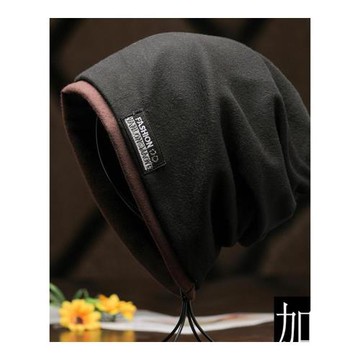 帽子男士秋冬季潮牌時尚套頭帽保暖百搭堆堆帽大碼2023頭巾包頭帽