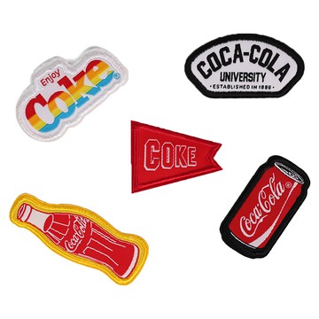 RITE 布章組 3M背膠立體感刺繡貼紙  1包  可口可樂