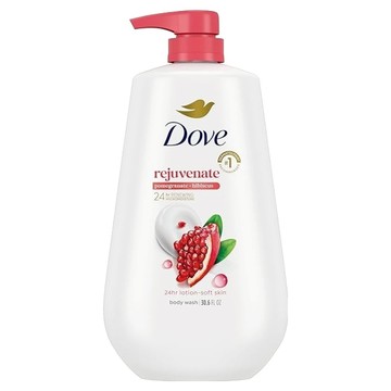 Dove 多芬 煥膚滋養沐浴露 石榴芙蓉茶 1L - 溫和潔淨 滋養肌膚 散發健康光澤  1瓶