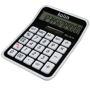 KOLIN 歌林12位元液晶顯示計算機 KEC-HC14