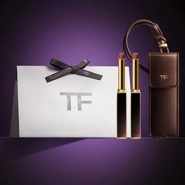 【TOM FORD】超模黑跟緞光唇膏2入組 贈唇膏收納吊飾 |女生送禮 | 唇膏 | 潤唇膏| 彩妝推薦 | 女生送禮推薦