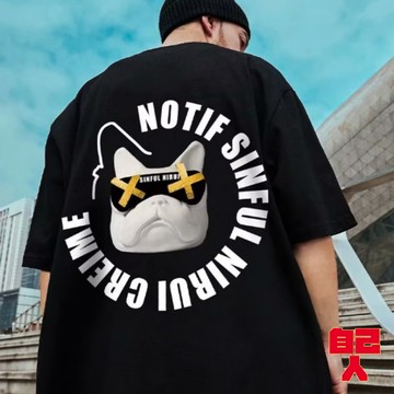 【自己人】M-8XL印花T恤 五分袖 短t男生上衣短袖T恤 情侶t 加大碼短袖 oversize 男女衣著ATDA611