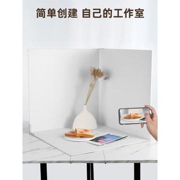 白色拍照背景板黑色純色pvc背景板立體白底板造景攝影道具蛋糕靜物產品場景搭建背景紙布置拍攝背景布背景墻