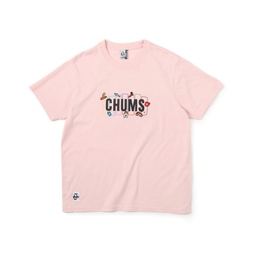 CHUMS What to do in Camping T-Shirt短袖上衣 霜粉色_CH112361R058
