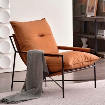【obis】Lyle極簡休閒椅/單人沙發(休閒椅 單人沙發)棕色