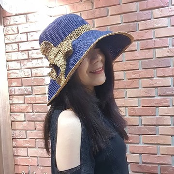 【手感十足】大蝴蝶遮陽帽  獨享唯一設計  精緻設計手作帽 #鈎針