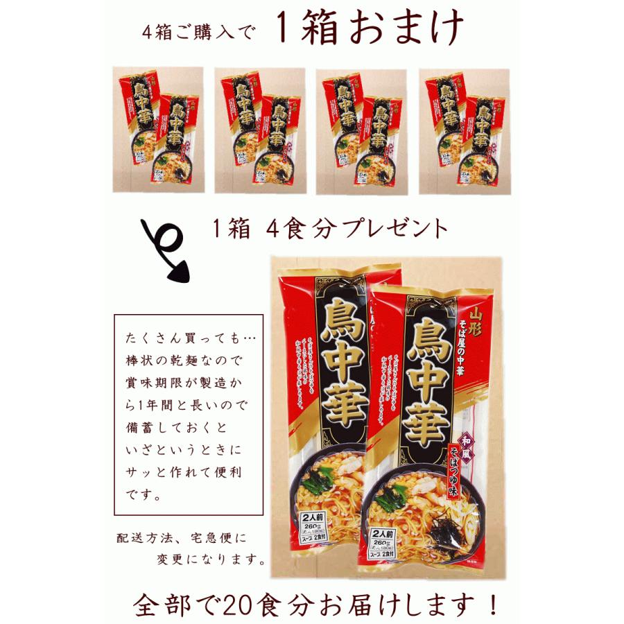 ラーメン 鳥中華 2人前×2袋 計4人前 4セット購入で1セットおまけあり 山形 みうら食品 おためし ポイント消化 1000円ポッキリ 送料込